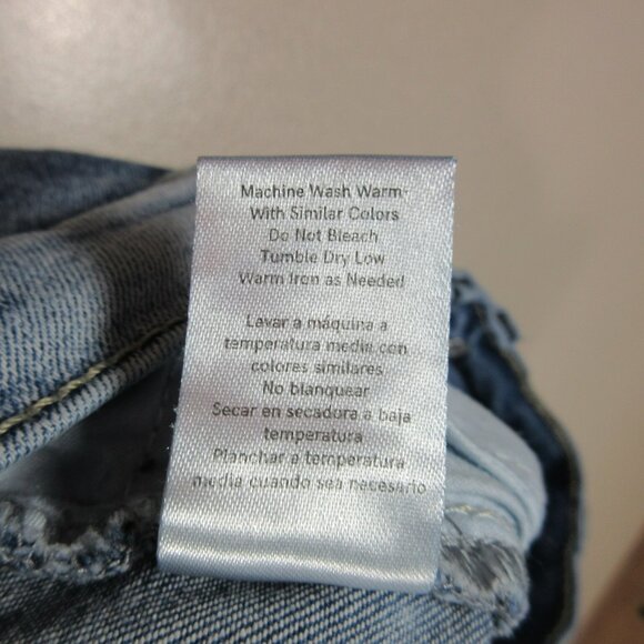 Venus womens dark medium light wash distressed patchwork skinny jeans 8x30 EUC - Picture 6 of 13